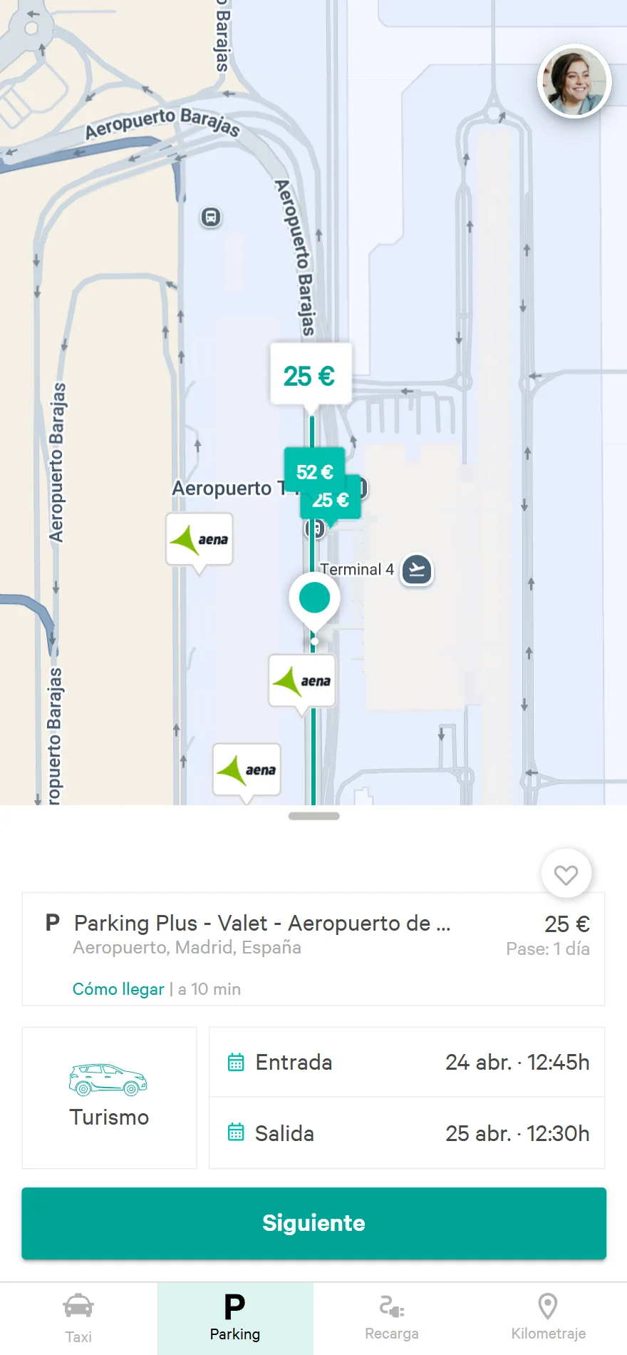 Ten la certeza de que podrás aparcar